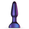 Фиолетовая анальная вибропробка Space Force - 13,9 см. купить в секс шопе