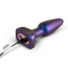 Фиолетовая анальная вибропробка Space Force - 13,9 см. купить в секс шопе