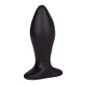 Черный конический анальный плаг - 9 см. купить в секс шопе