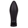 Черный конический анальный плаг - 9 см. купить в секс шопе