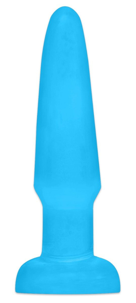 Голубая анальная пробка Butt Plug - 11,4 см. купить в секс шопе