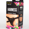Чёрные трусики с плугом Kanikule Strap-on Harness Anatomic Thong купить в секс шопе
