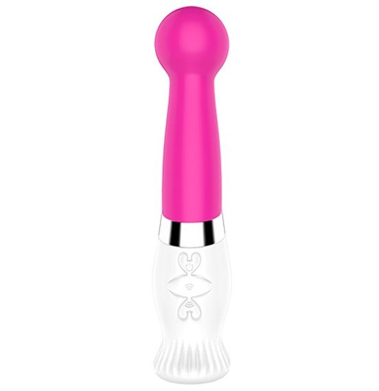 Розовый вибратор с шаровидной головкой LINDA - 21 см. купить в секс шопе