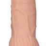 Телесный вибромассажер-реалистик Real Softee 7.8 - 19,3 см. купить в секс шопе