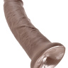 Коричневый фаллоимитатор 8  Cock - 20,3 см. купить в секс шопе