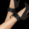 Черные поножи Luxury Ankle Cuffs купить в секс шопе