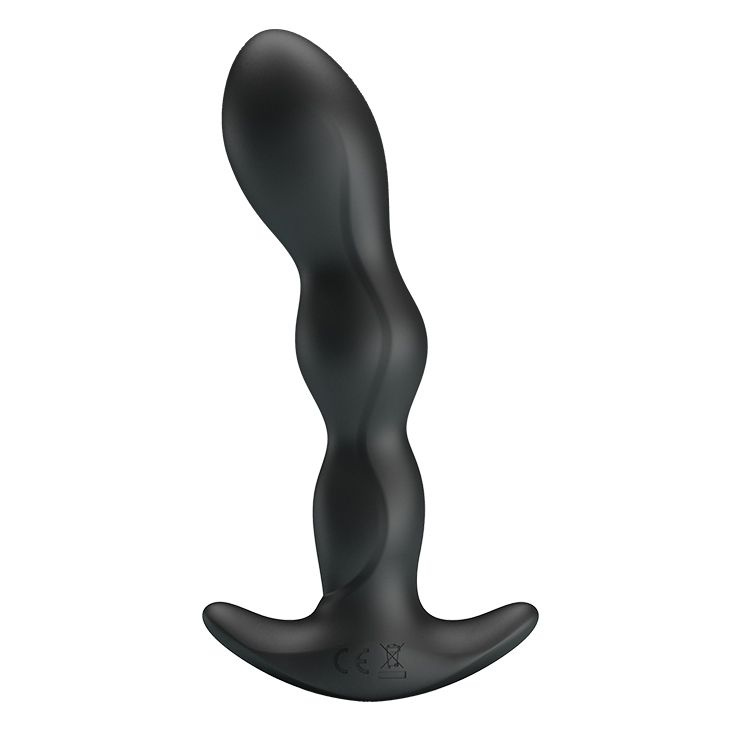 Черный анальный стимулятор простаты с вибрацией Special Anal Massager - 14,5 см. купить в секс шопе