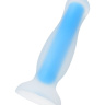 Голубая, светящаяся в темноте анальная втулка Kyle Glow - 10 см. купить в секс шопе