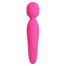 Розовый жезловый вибромассажер Curtis - 23,1 см. купить в секс шопе