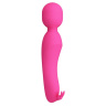 Розовый жезловый вибромассажер Curtis - 23,1 см. купить в секс шопе