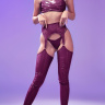 Сексуальный костюм из винила Grape Jam купить в секс шопе