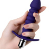 Фиолетовый анальный вибратор Condal - 14 см. купить в секс шопе
