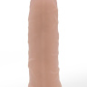 Страпон телесного цвета с регулируемыми трусиками - 15,7 см. купить в секс шопе