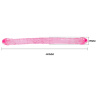Двухголовый розовый фаллоимитатор - 44,5 см. купить в секс шопе