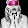 Розовая маска на глаза Satin Blindfold купить в секс шопе