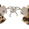 Леопардовые меховые наручники Love Cuffs Leo купить в секс шопе