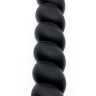 Черный винтовой анальный стимулятор X-MEN - 24 см. купить в секс шопе
