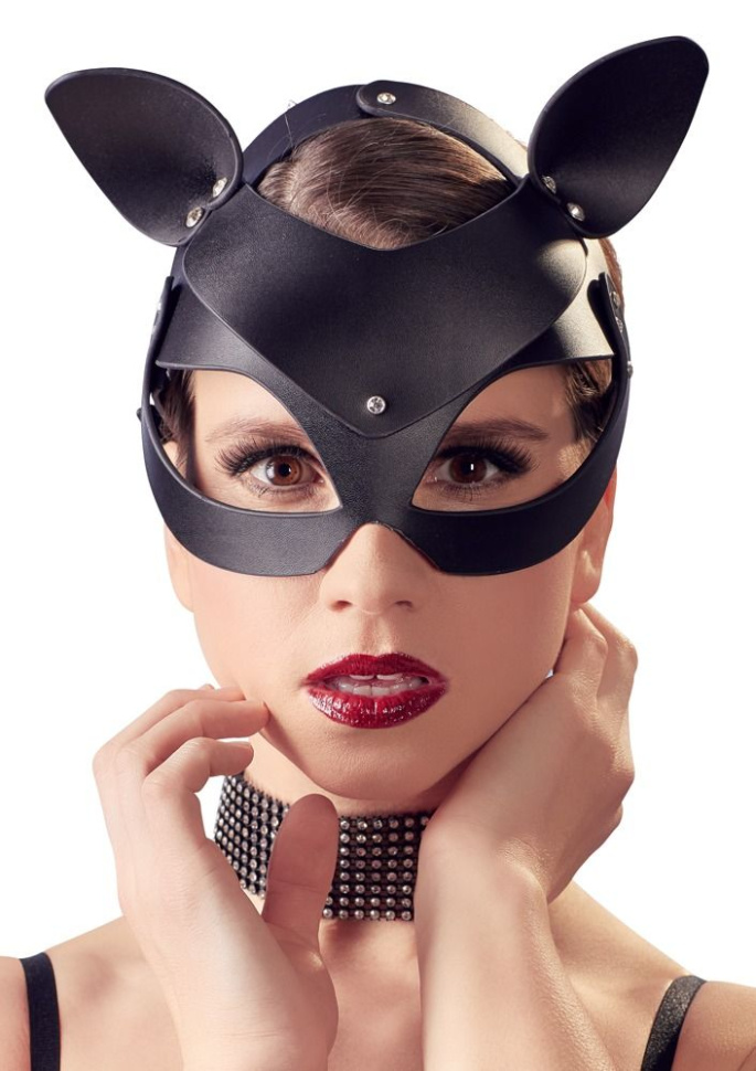 Маска на глаза с ушками Cat Mask Rhinestones купить в секс шопе