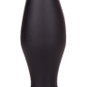 Черный конический анальный плаг - 11,5 см. купить в секс шопе