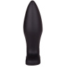 Черный конический анальный плаг - 11,5 см. купить в секс шопе