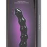 Чёрный стеклянный стимулятор It s Divine Black Glass Beaded Dildo - 20,3 см. купить в секс шопе
