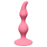 Розовая анальная пробка Curved Anal Plug Pink - 12,5 см. купить в секс шопе