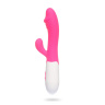 Розовый вибратор-кролик WOW с 30 режимами вибрации - 19,5 см. купить в секс шопе
