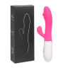 Розовый вибратор-кролик WOW с 30 режимами вибрации - 19,5 см. купить в секс шопе