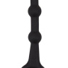 Черная анальная ёлочка Pleasure Piston - 17,5 см. купить в секс шопе