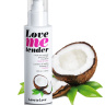 Съедобное согревающее массажное масло Love Me Tender Cocos с ароматом кокоса - 100 мл. купить в секс шопе