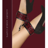 Красно-черные поножи Luxury Ankle Cuffs купить в секс шопе