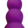 Фиолетовый анальный вибромассажер-елочка - 12 см. купить в секс шопе