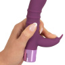 Фиолетовый вибратор-кролик с ребрышками Rabbit Vibe - 16 см. купить в секс шопе
