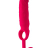 Розовая насадка на пенис с анальной втулкой-шаром  купить в секс шопе