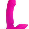 Розовый G-вибромассажер с шипиками на основании - 9,8 см. купить в секс шопе