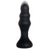 Черная анальная пробка с магнитно-импульсной стимуляцией и пультом ДУ Backdoor Banger - 13,5 см. купить в секс шопе