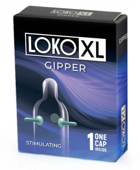 Стимулирующая насадка на пенис LOKO XL GIPPER купить в секс шопе