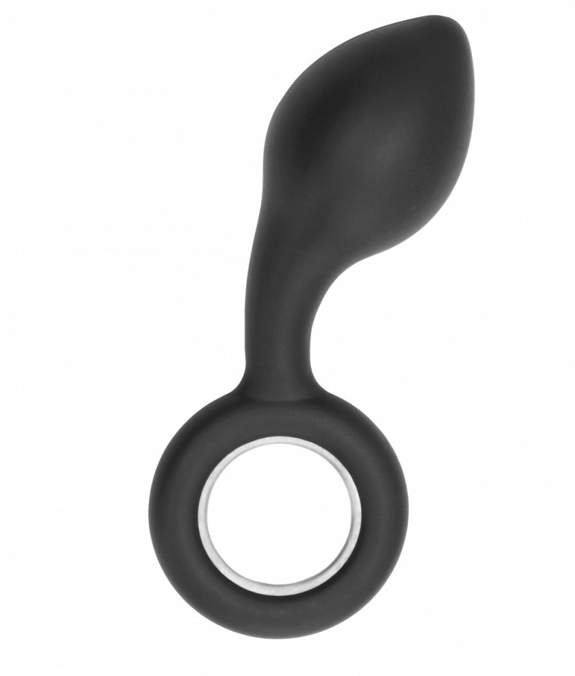 Анальный стимулятор No.63 Dildo With Metal Ring - 13,5 см. купить в секс шопе