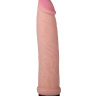 Телесный ультра реалистичный страпон с регулируемыми трусиками - 16,5 см. купить в секс шопе