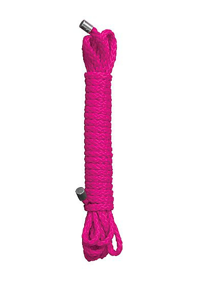 Розовая веревка для бандажа Kinbaku - 10 м. купить в секс шопе