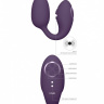 Фиолетовое виброяйцо с дополнительной клиторальной стимуляцией Aika купить в секс шопе