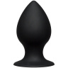 Малая чёрная анальная пробка Kink Ace Silicone Plug 3  - 8,26 см. купить в секс шопе