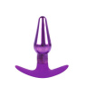 Анальная пробка-конус фиолетового цвета - 9,6 см. купить в секс шопе