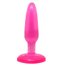Розовая анальная пробка с присоской - 15 см. купить в секс шопе