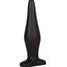 Черный конический анальный плаг - 14 см. купить в секс шопе