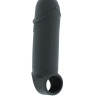 Серая удлиняющая насадка Stretchy Thick Penis Extension No.35 - 15,2 см. купить в секс шопе