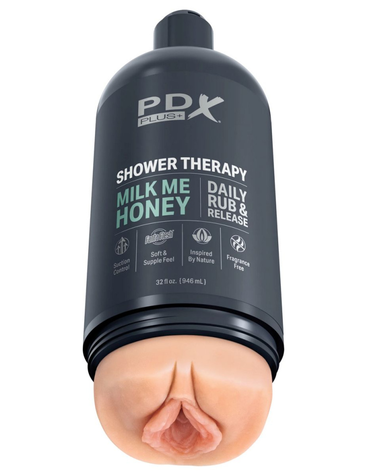 Телесный мастурбатор-вагина Shower Therapy Milk Me Honey купить в секс шопе