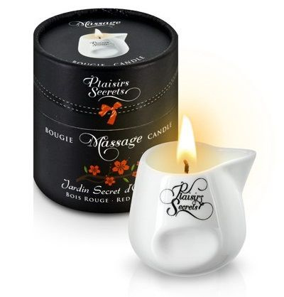 Массажная свеча с ароматом красного дерева Jardin Secret D orient Bois Roug - 80 мл. купить в секс шопе