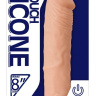 Телесный вибратор One Touch Silicone - 22,5 см. купить в секс шопе