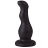Чёрный анальный стимулятор для массажа простаты - 13,5 см. купить в секс шопе